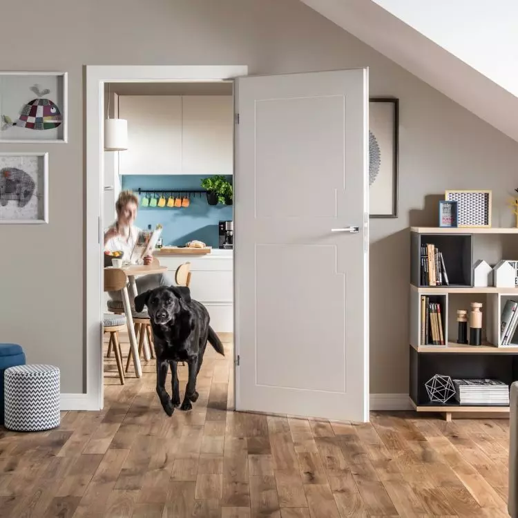 If you want an original stylistic accent, choose milled drawings on panel doors