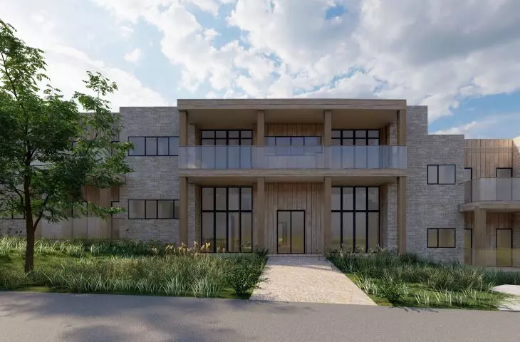 The Front Porch House project, main entrance