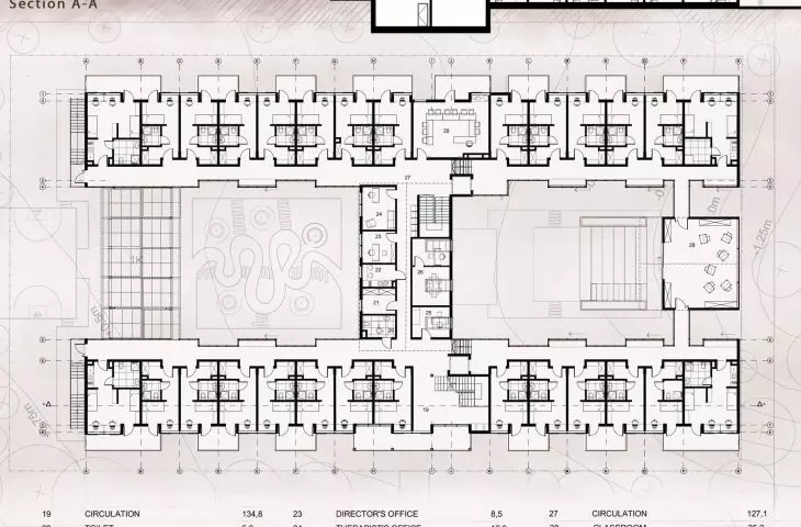 The Front Porch House project, second floor plan