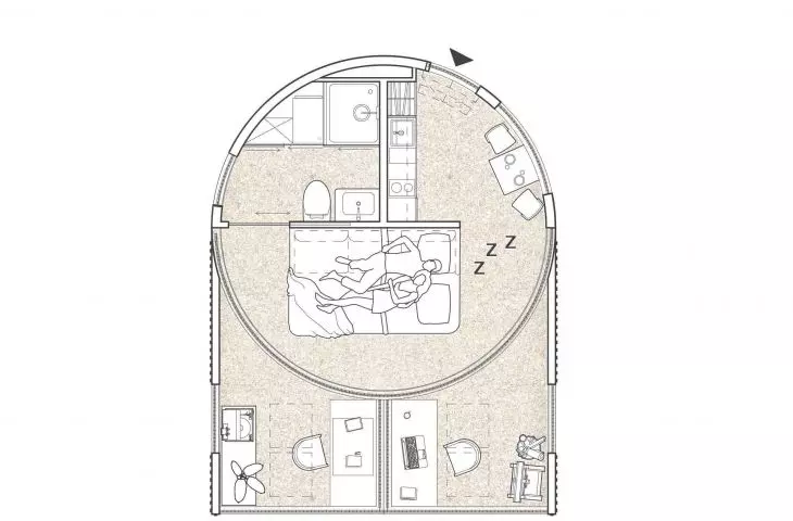 Circadian Home project, floor plan