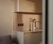 play of light with shadow on kitchen furniture