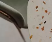 table with terrazzo pattern
