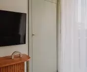 green bedroom door