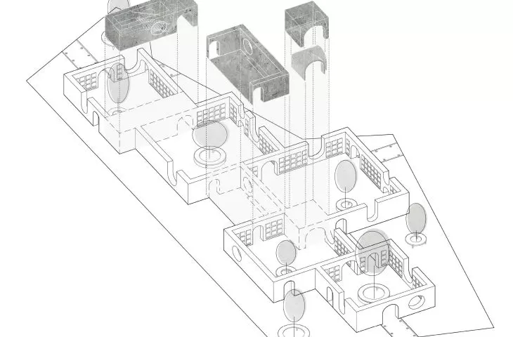 Projekt RELIEF, aksonometria