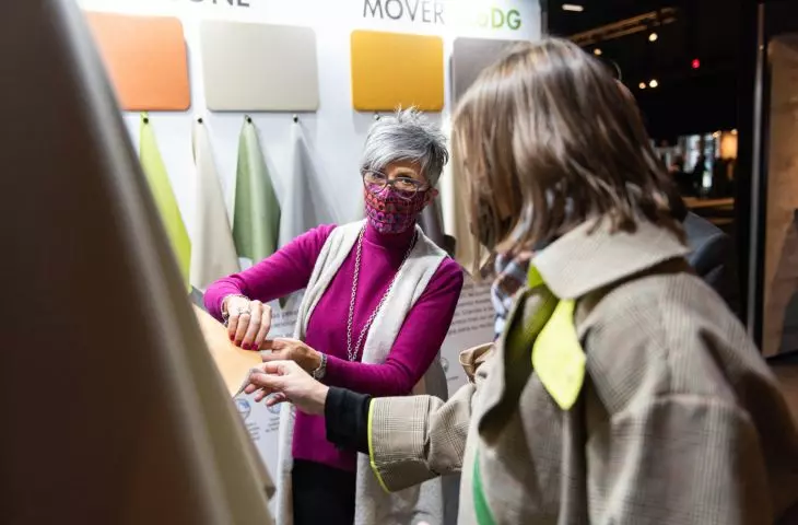exhibitors focus their presentations on small spaces according to the 