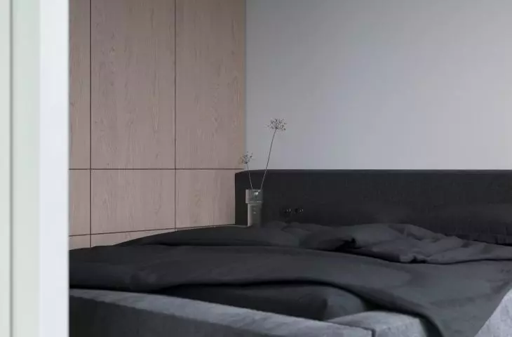 Projekt mieszkania na Zabłociu, sypialnia