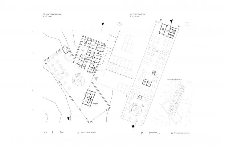 Projekt Following the terrain, rzut parteru