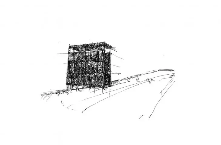 Projekt Lookout Tower na Islandii, szkic