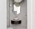 Toilet with a unique mirror