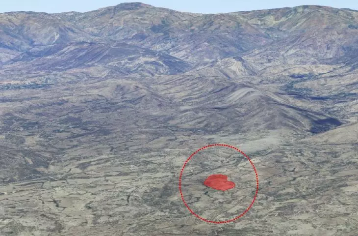 location of the area of the model school complex in the landforms