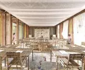 Interior of one of the designed classrooms