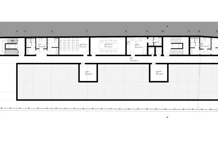 Projekt muzeum sensorycznego w Poznaniu, rzut 4. piętra