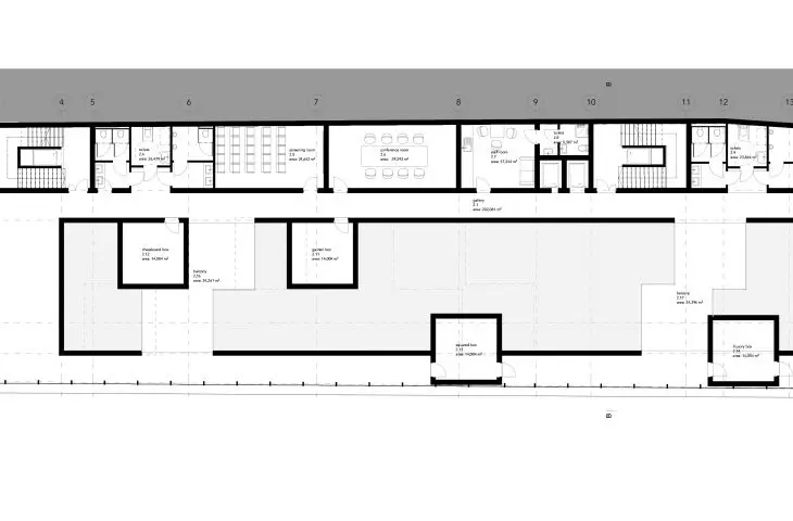 Projekt muzeum sensorycznego w Poznaniu, rzut 2. piętra