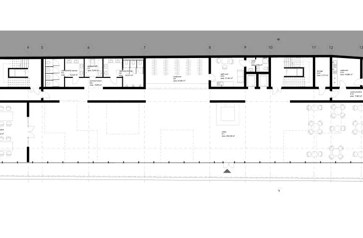 Projekt muzeum sensorycznego w Poznaniu, rzut parteru