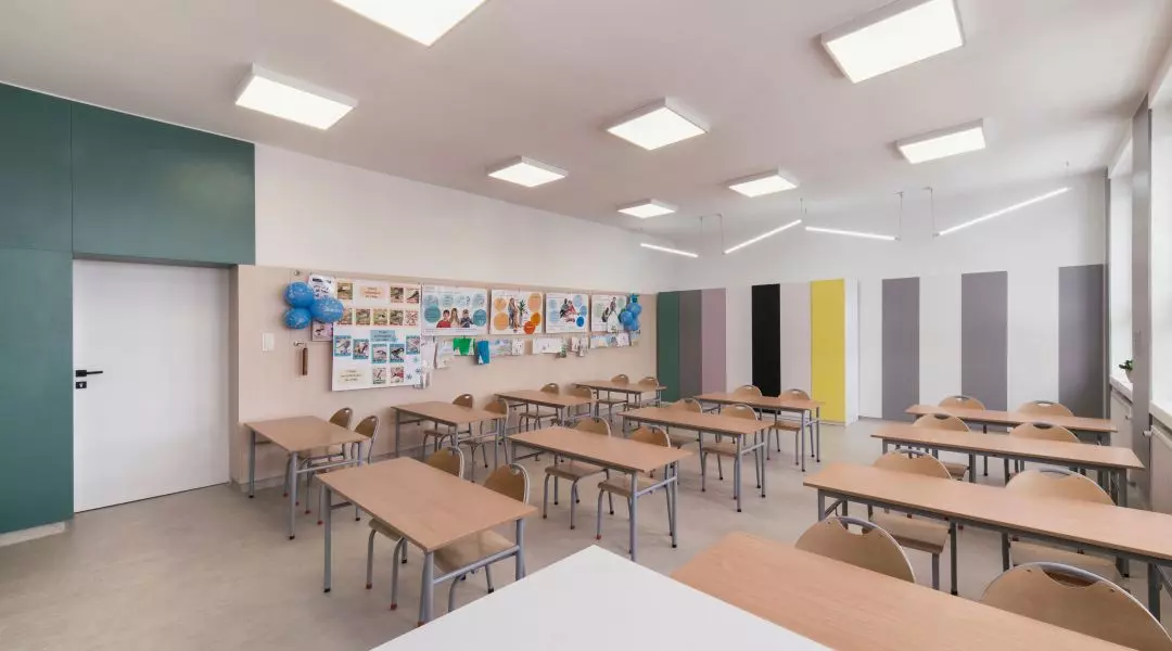 I Nagroda, wnętrza Szkoły Podstawowej nr 3 w Pleszewie