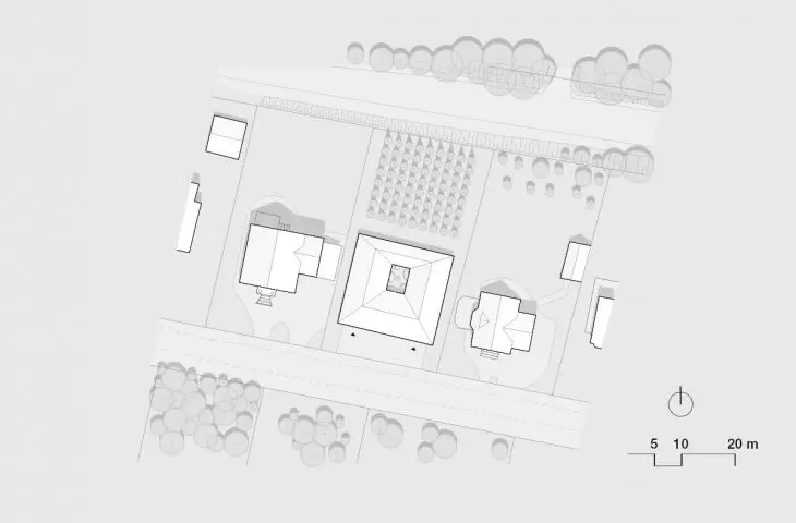 Projekt domu w Tryszczynie, plan zagospodarowania terenu