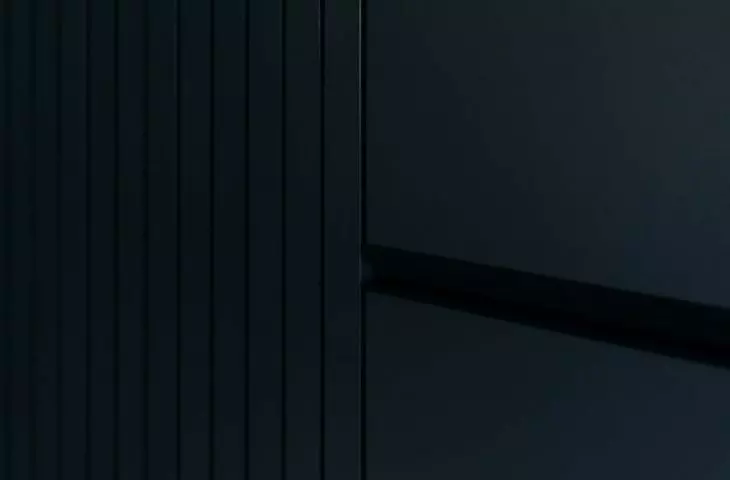 dark kitchen furniture detail