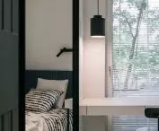 bedroom with workspace