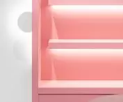 Illuminated recpecia shelves