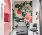 Spa rooms with pink accents