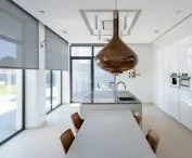 Kitchen combined with dining room