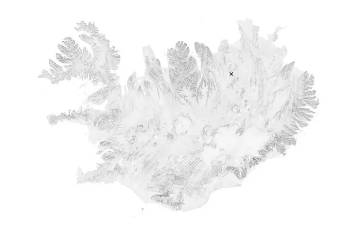 Mapa Islandii i położenie restauracji