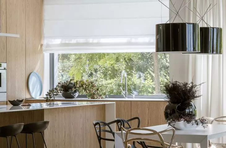 Dining room with distinctive chairs
