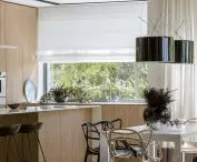 Dining room with distinctive chairs