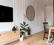 Living room and kitchen