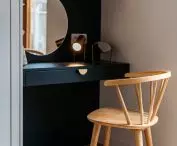 Toilet in the bedroom, which can also serve as a small desk