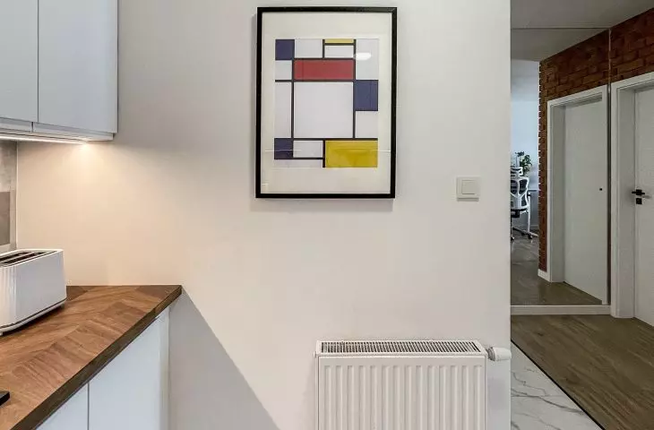 Kitchen in a Poznan apartment 