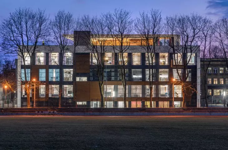 Utopia House is located in the former wing of the Electric School Complex building on the School Estate
