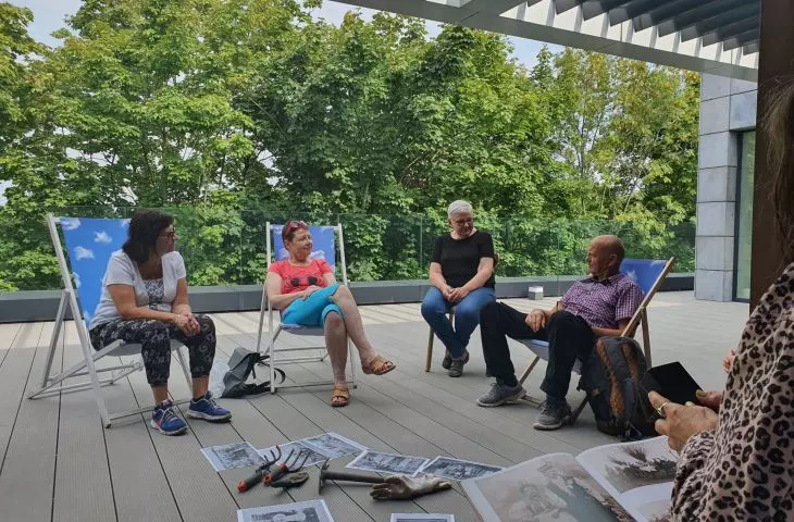 rooftop community garden and the residents who create it