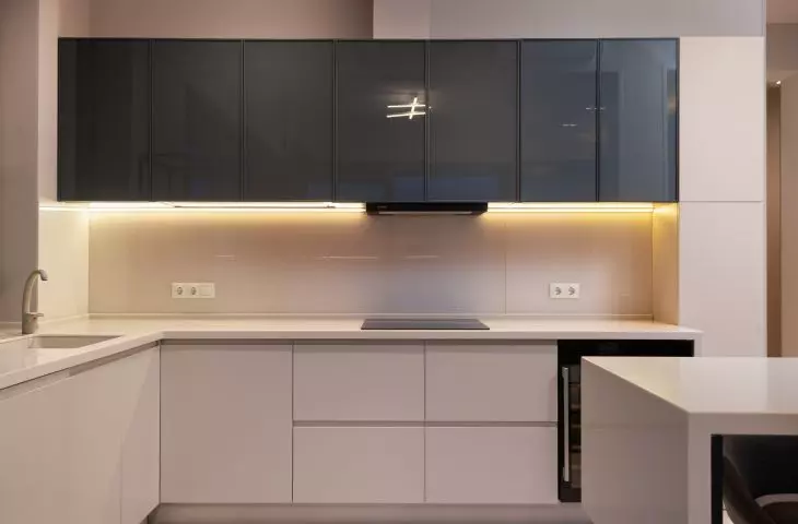 Podświetlenie blatu w nowoczesnej kuchni
