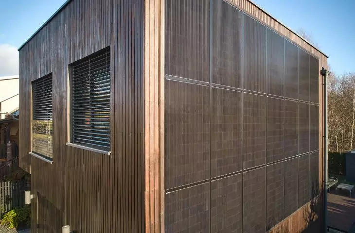 Photovoltaic facade from SunRoof
