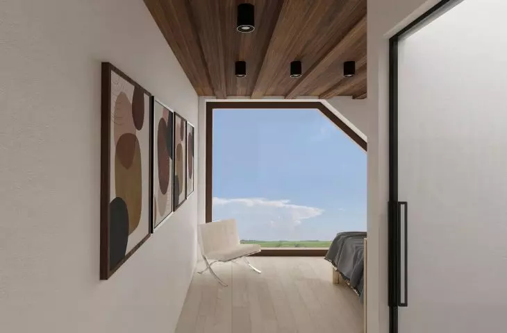 Floor of the apartment, bedroom