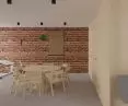 First floor of the studio, living room and studio