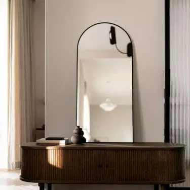 Dresser with mirror