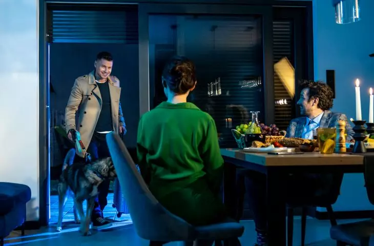 Frame from the TV series 