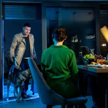 Frame from the TV series