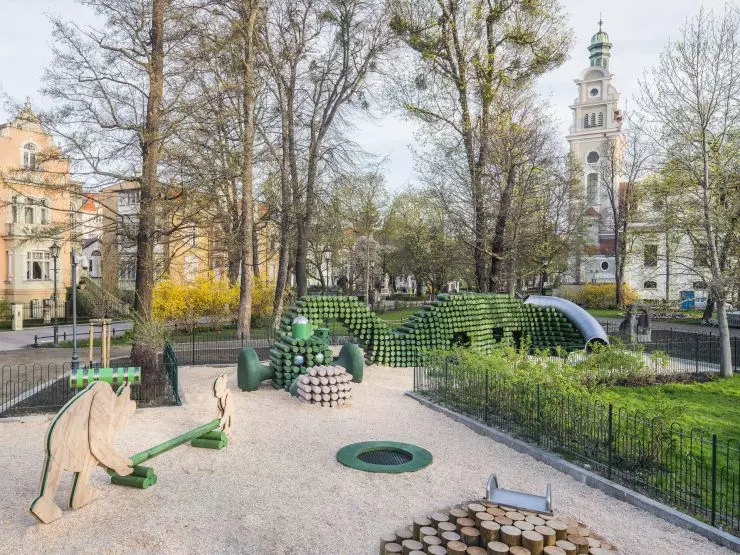plac zabaw powstał w Parku Południowym w Sopocie plac zabaw powstał w Parku Południowym w Sopocie