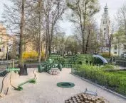 The playground was built in the South Park in Sopot