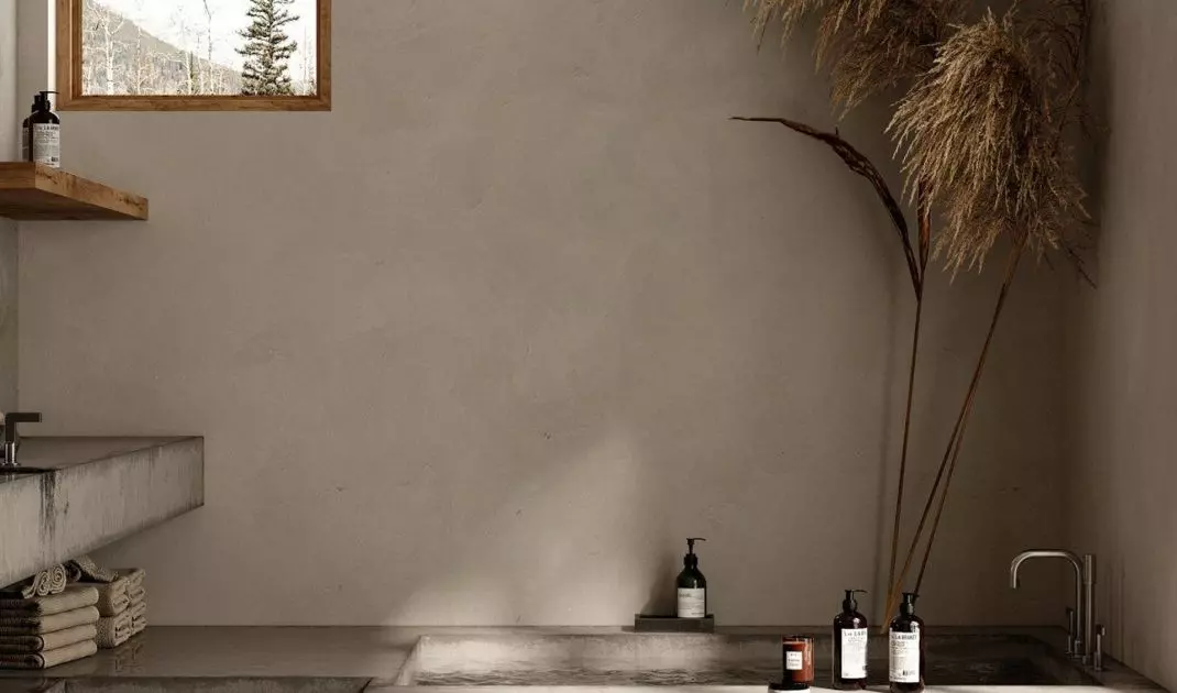 Interior insulated with accessories made of wood
