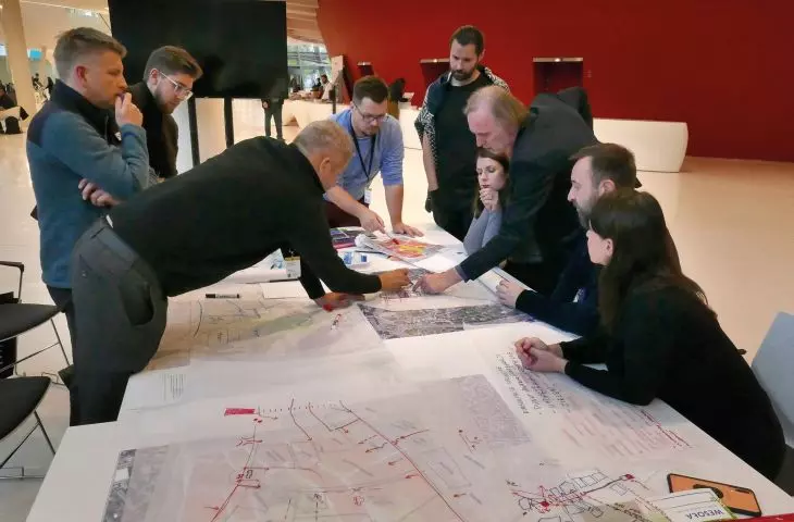 Participants during project work