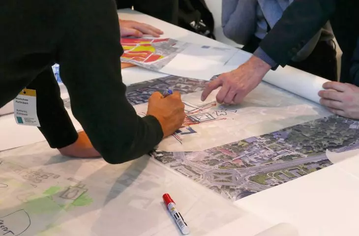 Participants during project work