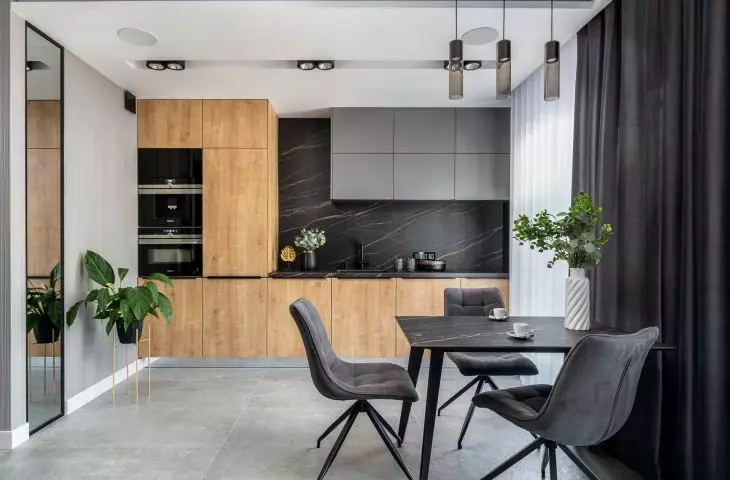 Kitchen with coffee table