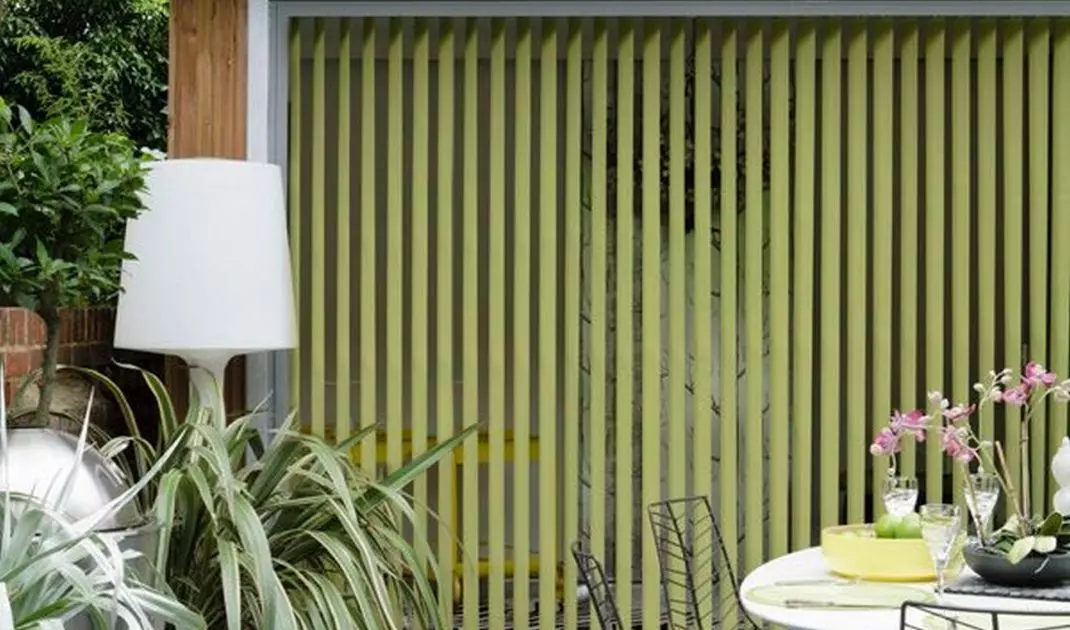Colorful stripes will make a house not only from the inside