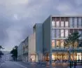 Visualization of the building from the side of Furmanska Street