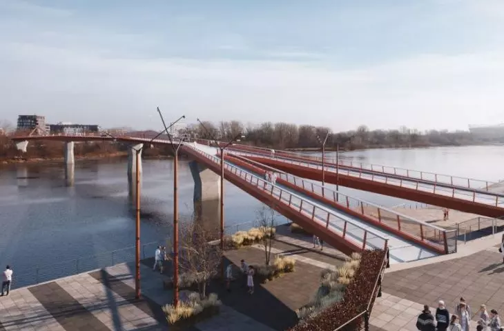Visualization of the footbridge