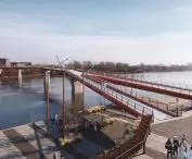 Visualization of the footbridge